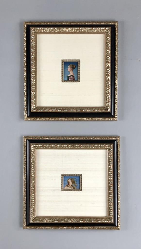 Miniature Copies of Italian Renaissance Paintings (1 of 12)