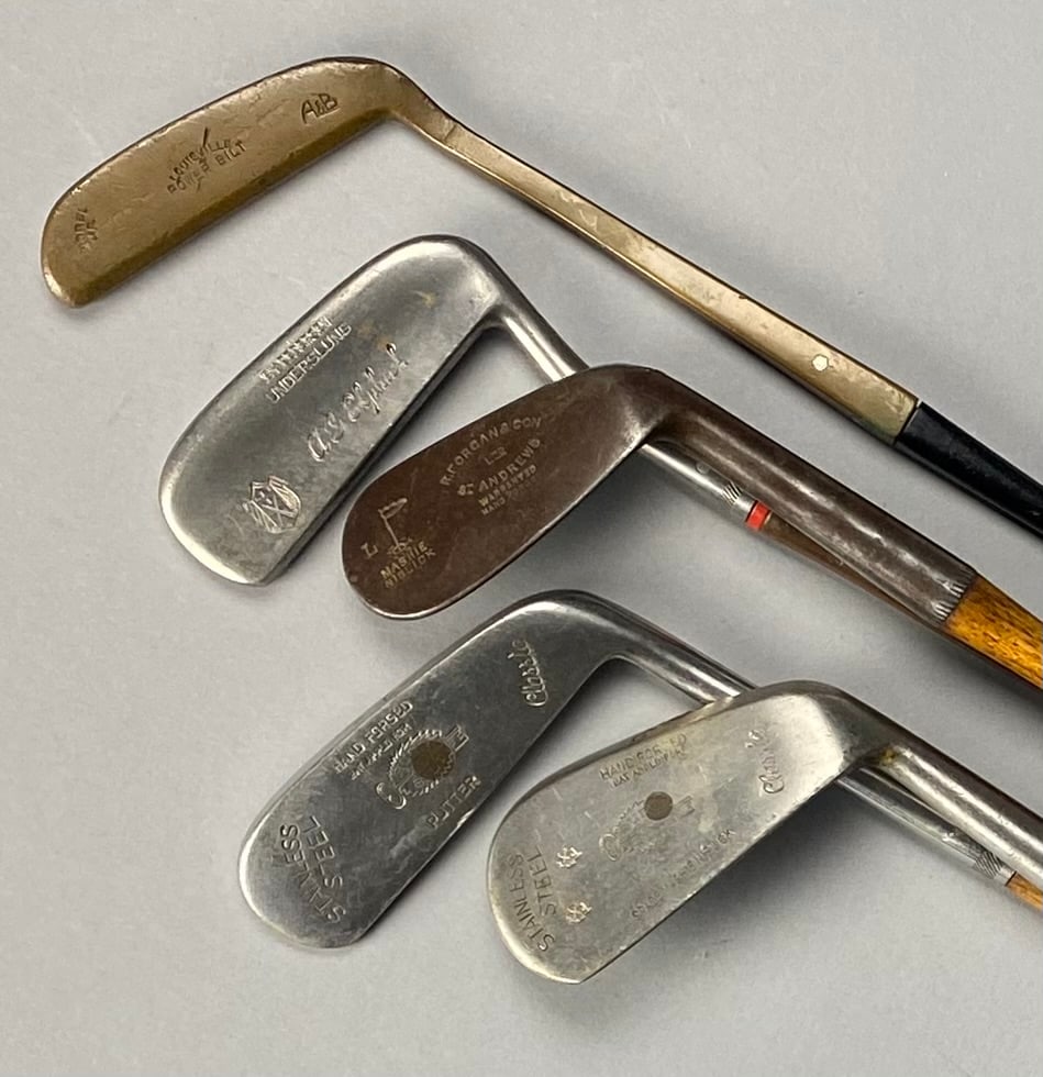 5 Vintage Wood Shafted Vintage Golf Clubs (1 of 18)