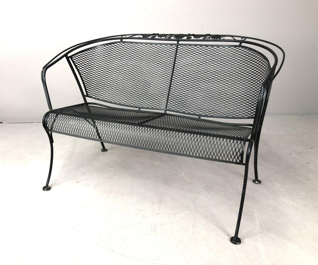 Woodard Briarwood Daisy Wrought Iron Settee (1 of 6)
