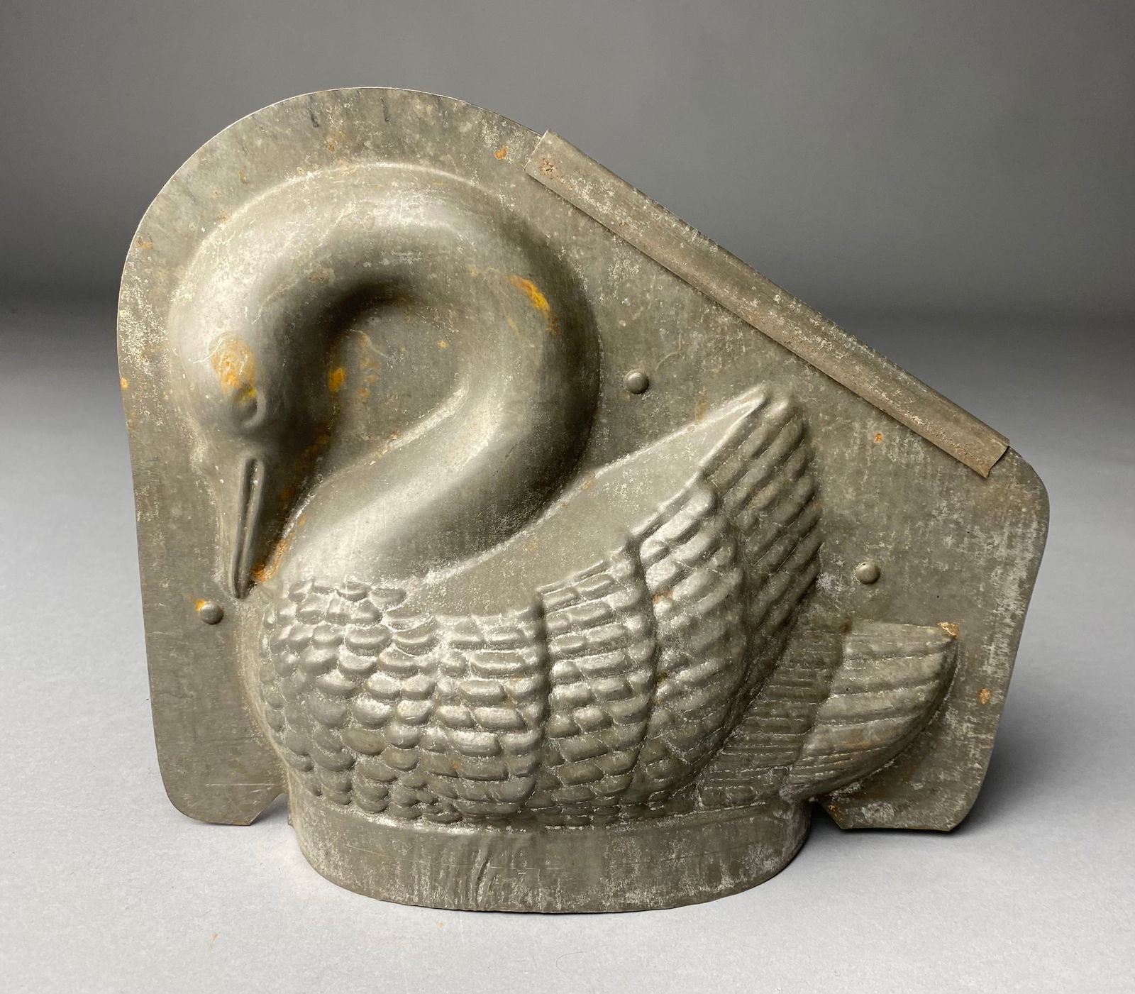 Tin Chocolate Mold of 8-1/2" Swan (1 of 3)