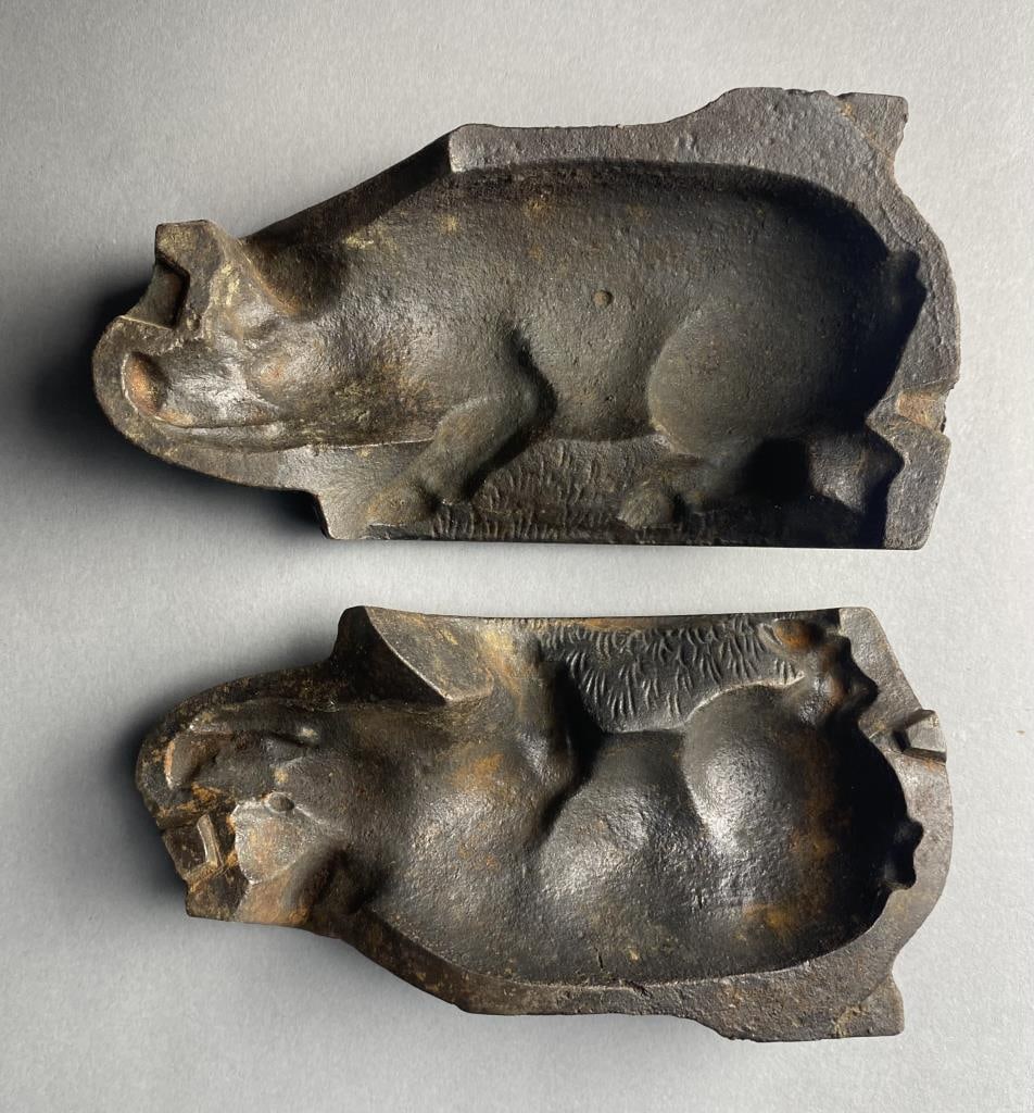Pig Shaped Antique Cast Iron Clear Toy Candy Mold (1 of 5)