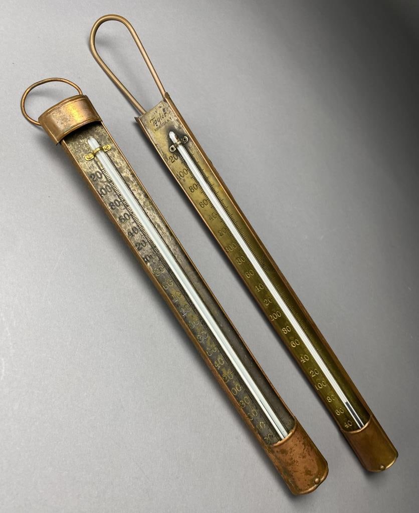 2 Copper Candy Thermometers, Taylor & Tyco (1 of 16)