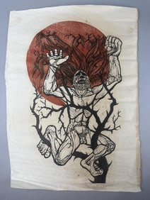 "Absalom" Judith Anderson Signed Etching 1970