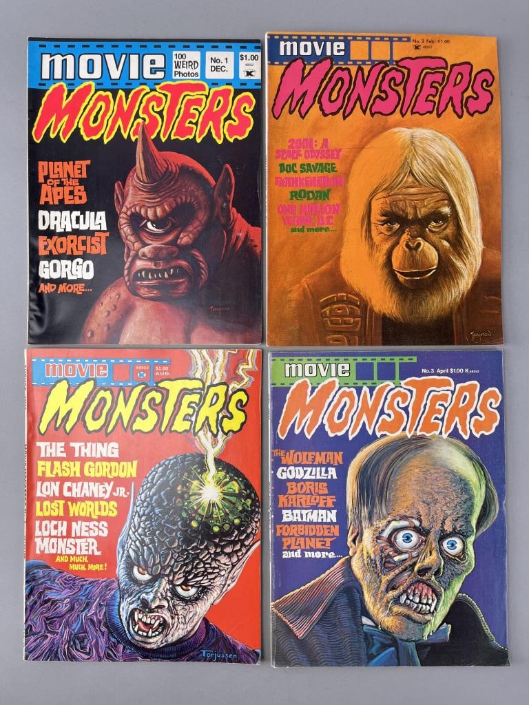 4 Vintage Movie Monsters Magazines (1 of 2)
