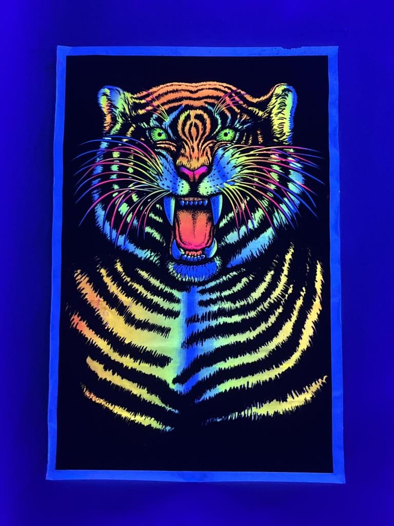 Velvet Tiger Vintage Blacklight Poster (1 of 4)