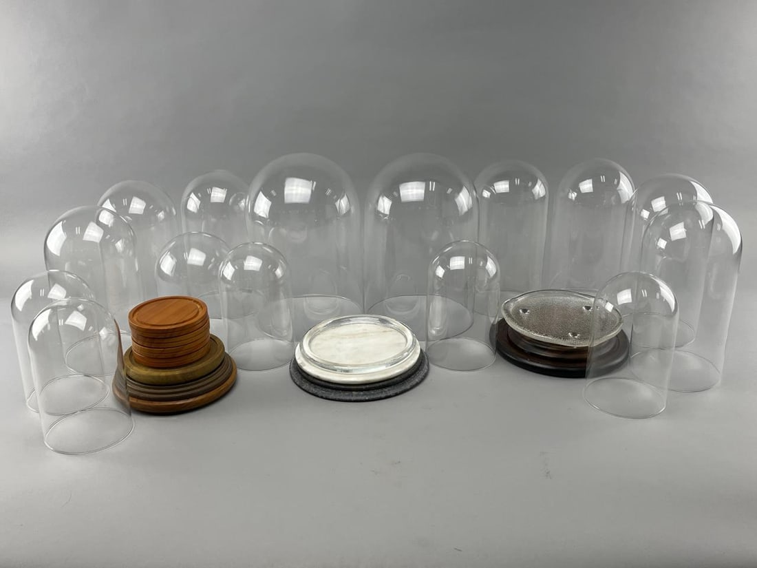 Assortment Of Glass Domes & Bases (1 of 4)