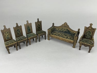 Waltershausen Gothic Style Parlor Set, 1840-50