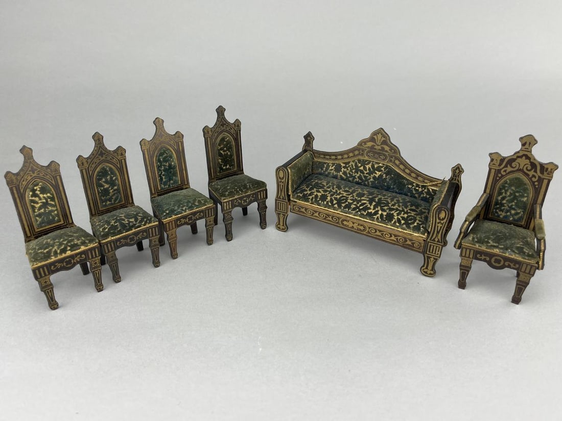 Waltershausen Gothic Style Parlor Set, 1840-50 (1 of 9)