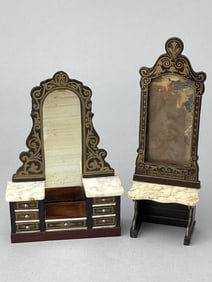 Beidermeier Marble Top Dresser & Mirror