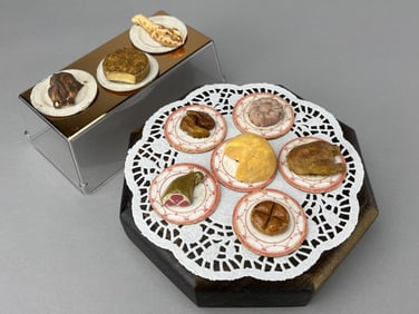 German Food On Plates, 19Th C.