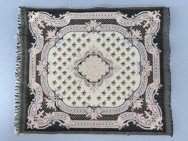 Aubusson French Carpet, 8 1/2" X 9 1/2"