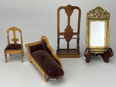 Grouping Of German Furniture & Mirror