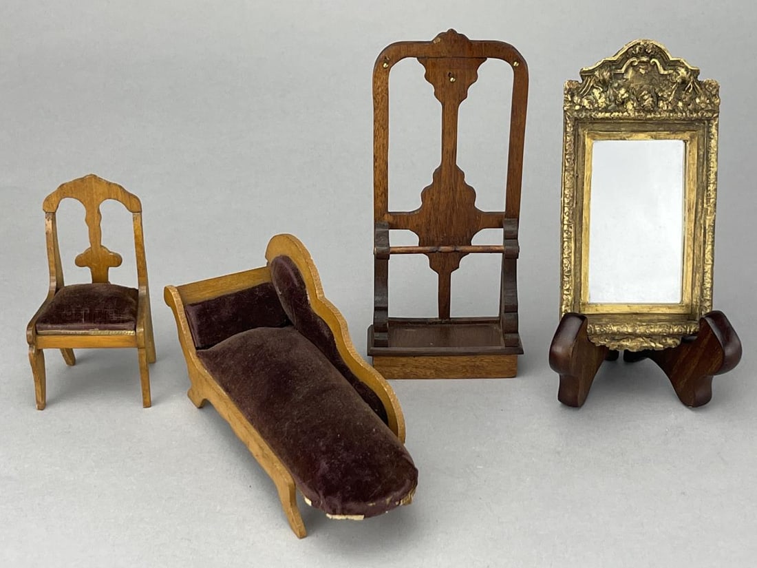 Grouping Of German Furniture & Mirror (1 of 2)
