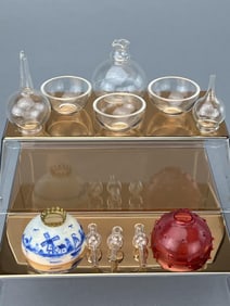 Assorted Lamp Glass And Shades, Some 19Th C.