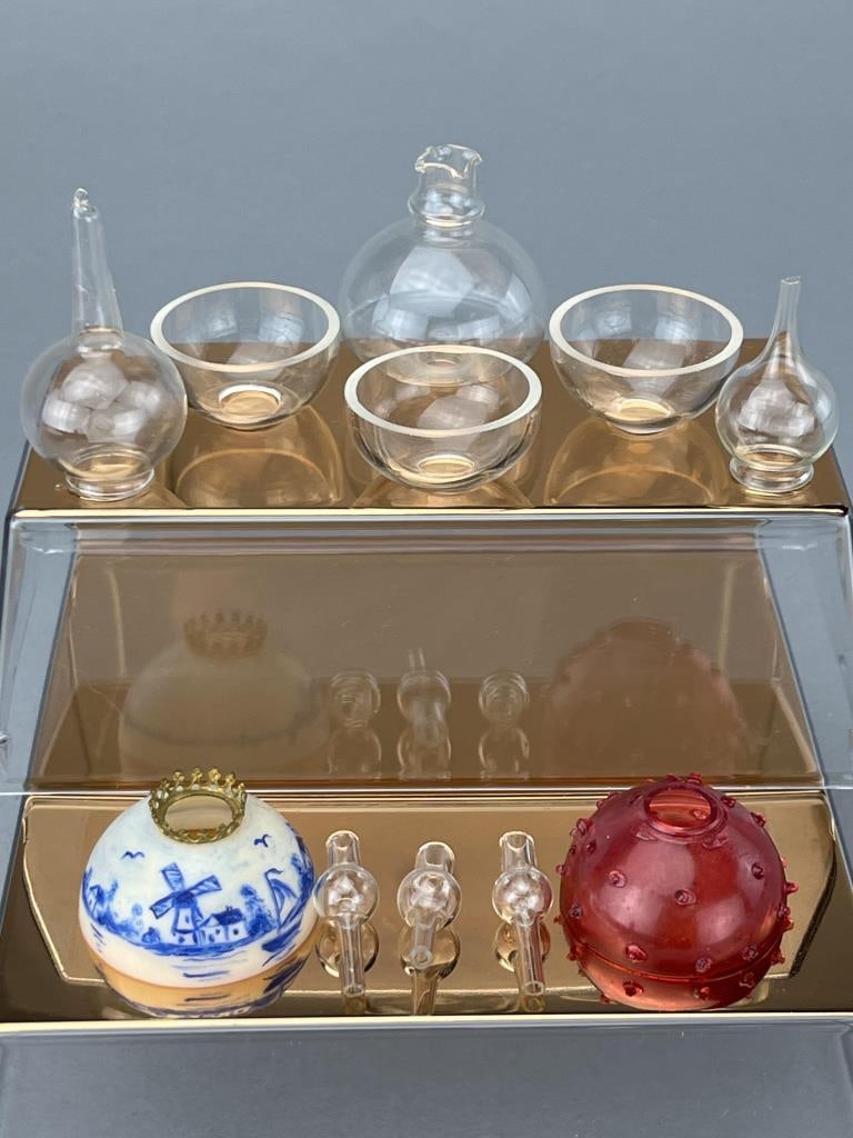 Assorted Lamp Glass And Shades, Some 19Th C. (1 of 3)