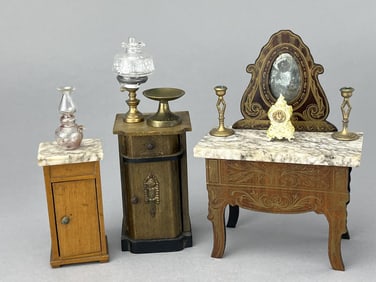 Biedermeier Vanity & Stand, Hall Stand Unknown