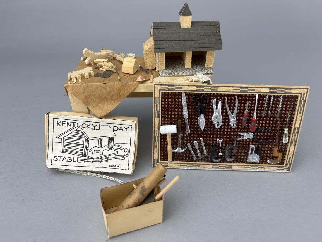 Workshop Miniaturist Table With Tools (1 of 5)