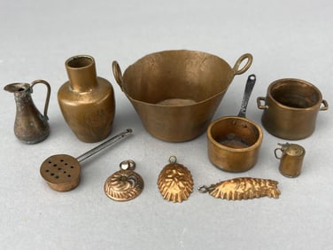 Group Of Fine Copper Accessories, 9