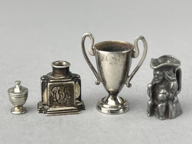 Sterling, Pewter Group Of Accessories