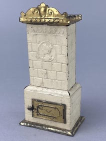 German Tin Heating Stove, 1870-90.