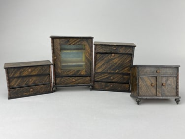 False Grained German Furniture Set, Corning Estate