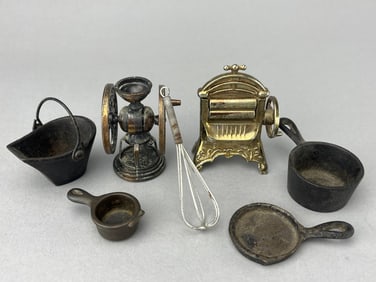 Doll Size Cast Iron Kitchen Utensils