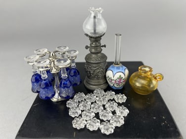 Chrysnbon, English & German Lamps & Glass