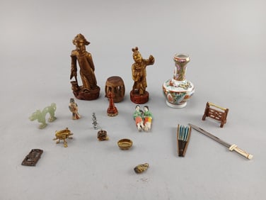 16 Pc. Asian Miniatures
