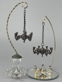 4 Metal Candelabra, Shackman, W Boxes