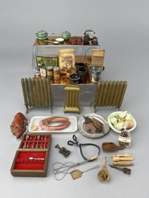 An Assortment Of Kitchen Items And Old Radiators