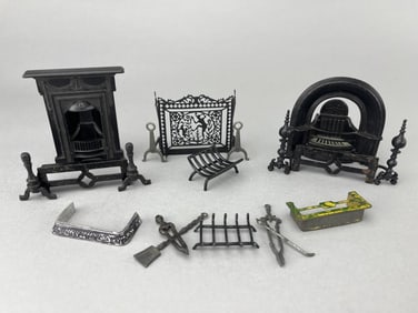 2 Cast Fireplaces By Phoenix, 1982 & Accessories