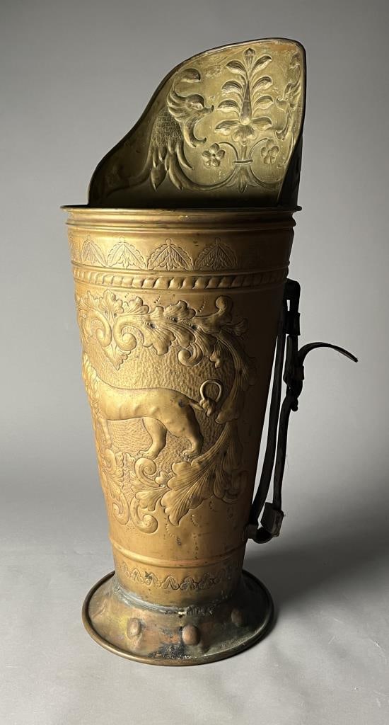 Antique Repousse Copper Vineyard Grape Hod (1 of 13)