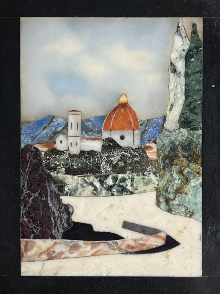 G. Ugolini Pietra Dura Italian Marble Mosaic (1 of 7)