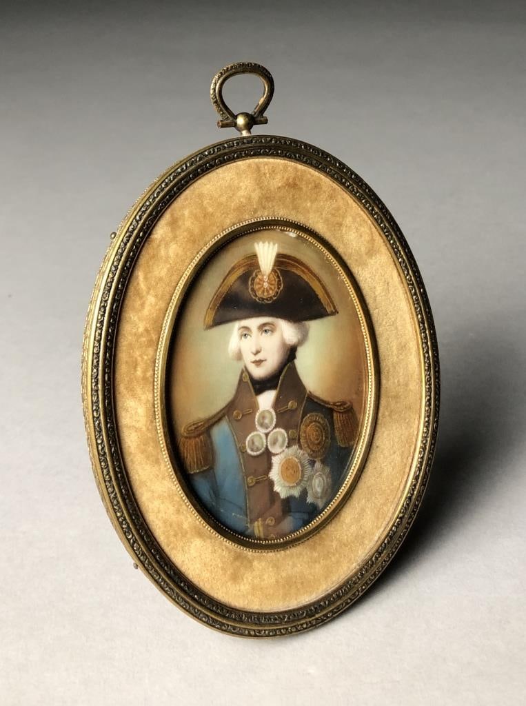 Miniature Portrait Painting of Lord Horatio Nelson (1 of 6)