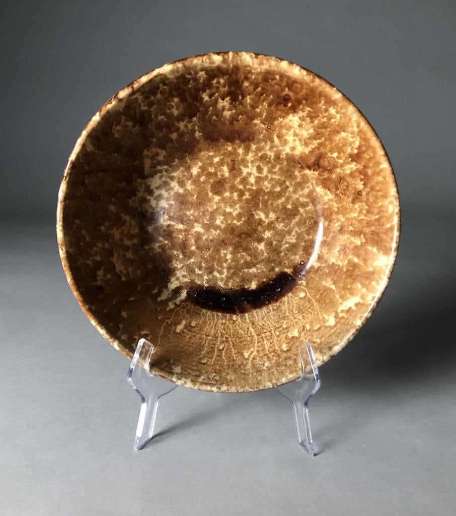 Rockingham Glaze Yellow Ware 10-1/2" Bowl 19th C. (1 of 5)