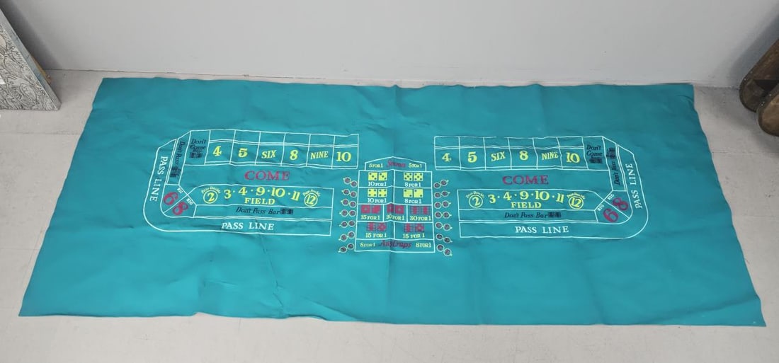 Large Replacement Craps Table Felt (1 of 3)