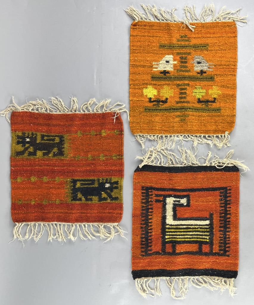 3 Small Polish Kilim Wall Hanging Rugs (1 of 13)