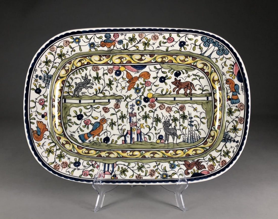 Hand Painted Nazari Portuguese Platter 19-1/8" (1 of 7)