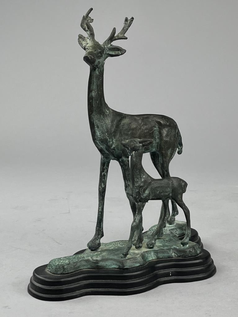 Buck & Fawn Deer Figural Group (1 of 10)
