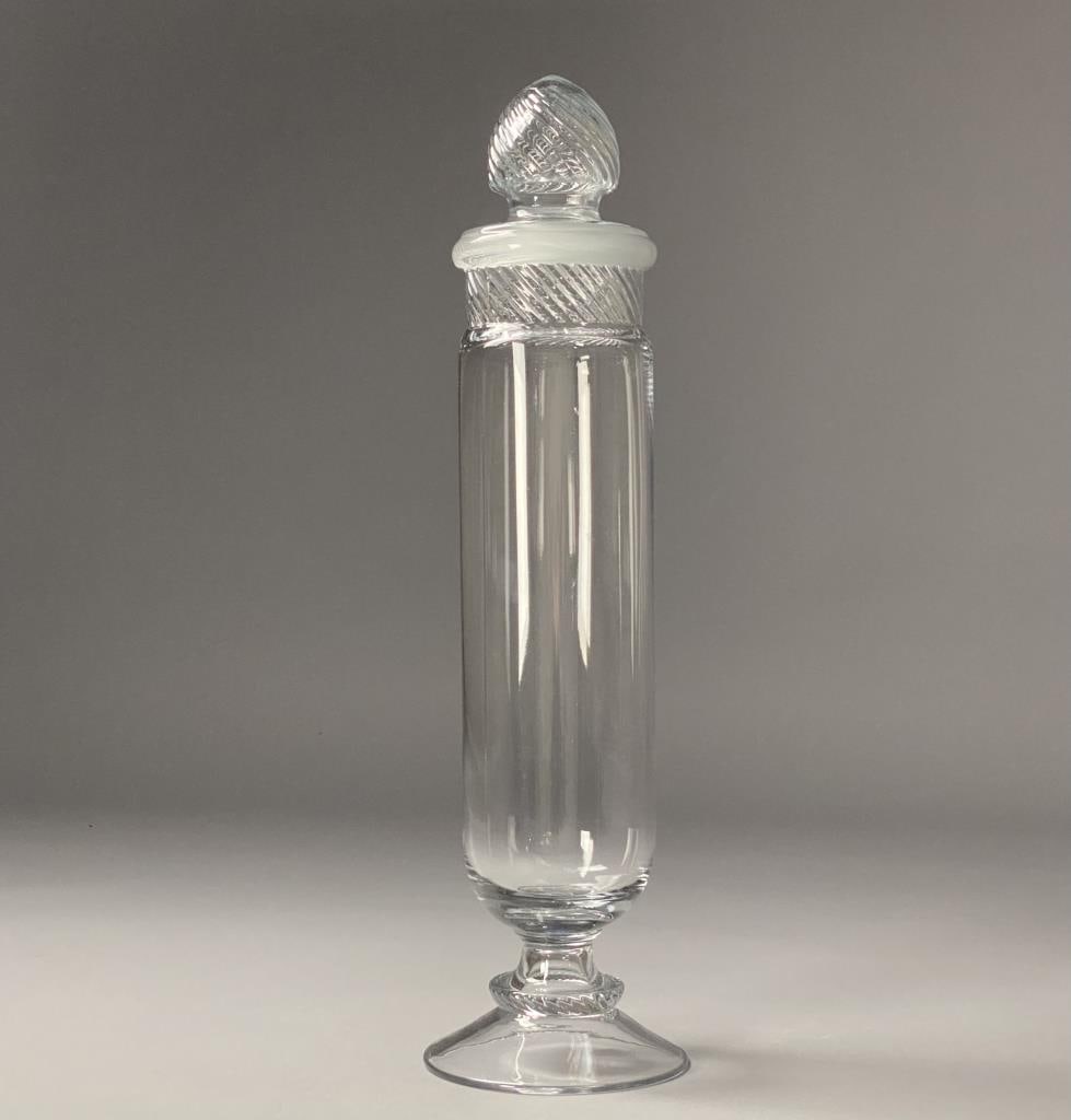Columbia Swirl Clear Glass Apothecary Candy Jar (1 of 12)
