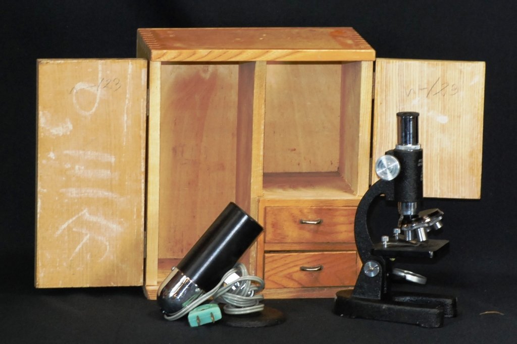 Precision Optical Childs Microscope w/Box: 500K Precision Optical Co. Comes with micro light