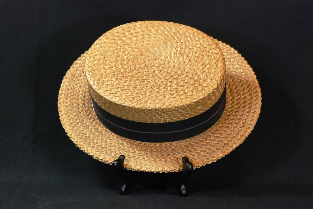 Vintage Men's Penn Craft Straw Boater Hat
