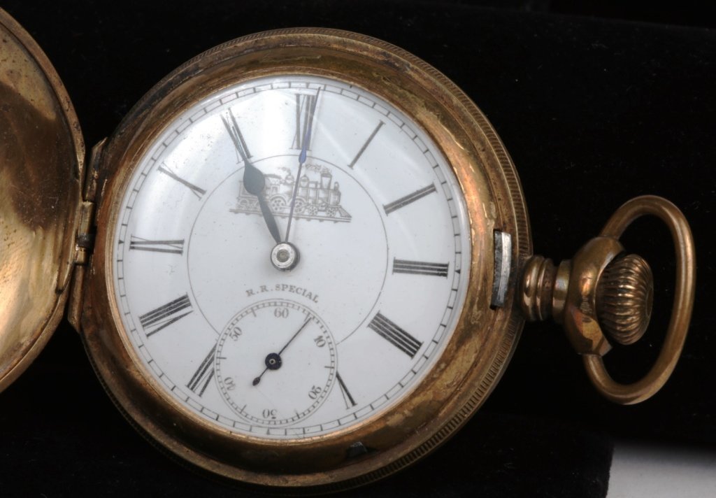 ANTIQUE GENTS MARUIN HUNTING CASE POCKET WATCH (1 of 4)