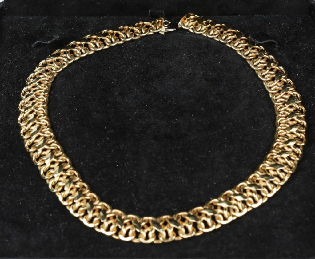 14k YG LADIES CHOKER NECKLACE (1 of 4)
