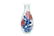 A blue and white with underglaze red porcelain vase, - 6