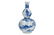 A blue and white porcelain double gourd vase on wooden - 4