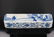 A rectangular blue and white porcelain scroll weight, - 2