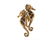 A Coro Craft sterling goldtone brooch depicting two