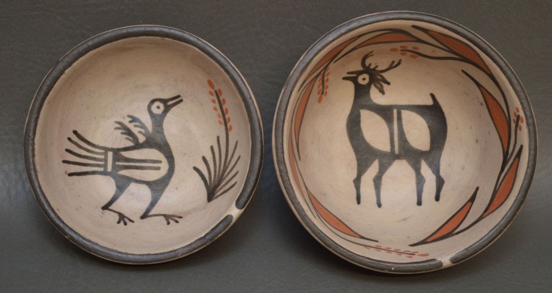 TWO SANT DOMINGO POTTER BOWL BY ARTHUR AND HILDA CORIZ (1 of 9)