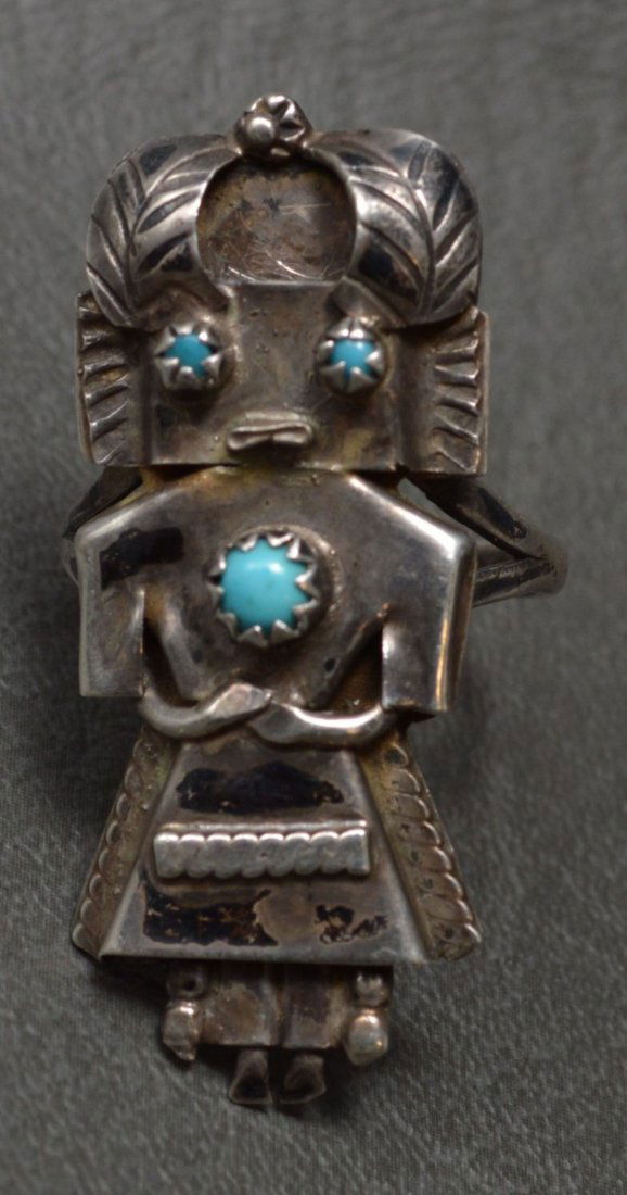 ZUNI SILVER KACHINA RING (1 of 4)